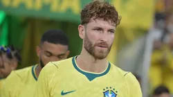 Léo Pereira no amistoso diante do Panamá