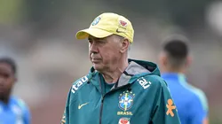Carlo Ancelotti tecnico do Brasil durante treino no estadio Granja Comary.