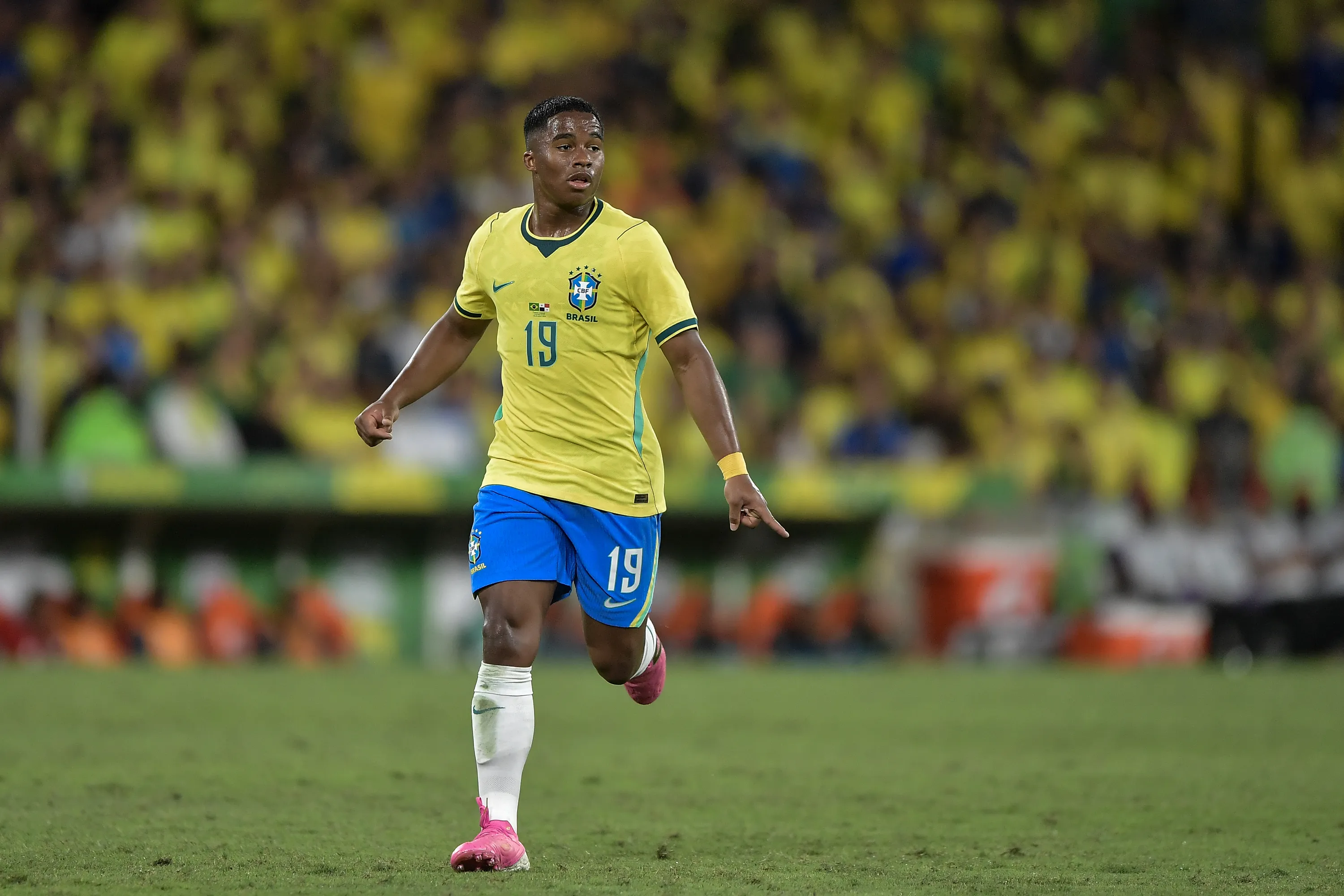 RJ – RIO DE JANEIRO – 31/05/2026 – AMISTOSO, SELECAO BRASILEIRA X PANAMA – Endrick jogador do Selecao Brasileira durante partida contra o Panama no estadio Maracana pelo campeonato Amistoso. Foto: Thiago Ribeiro/AGIF