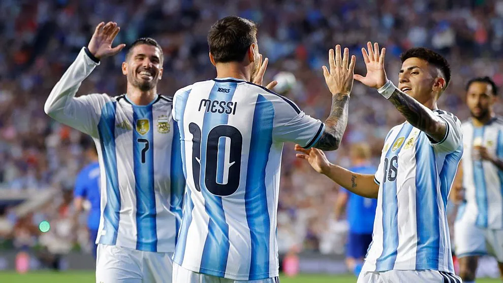 Seleção da Argentina. Foto: Todd Kirkland/Getty Images