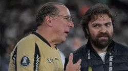 Joao Paulo Magalhaes atual presidente e John Textor CEO do Botafogo durante partida contra o Vasco no estadio Engenhao pelo campeonato Copa Do Brasil 2025.