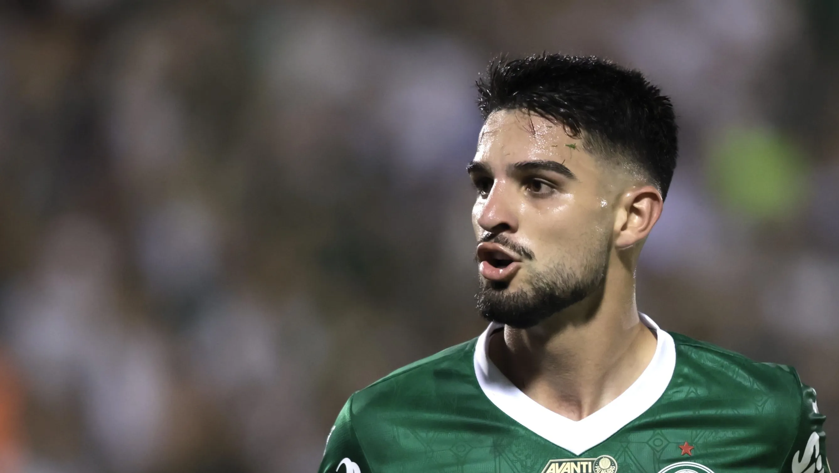 Foto: Marcello Zambrana/AGIF – Flaco comemorando gol pelo Palmeiras em jogo do Paulista.