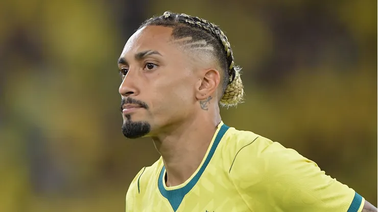 Raphinha jogador do Selecao Brasileira durante partida contra o Panama no estadio Maracana pelo campeonato Amistoso. Foto: Thiago Ribeiro/AGIF