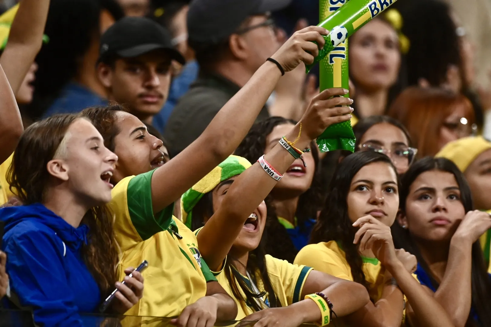 Torcida brasileira durante amistoso. Foto: Alan Morici/AGIF