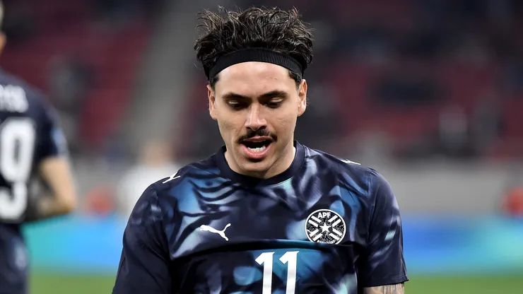 ATHENS, GREECE - MARCH 27:Mauricio of Paraguay reacts during an international friendly match between Greece and Paraguay on March 27, 2026 in Athens, Greece. (Photo by Milos Bicanski/Getty Images)