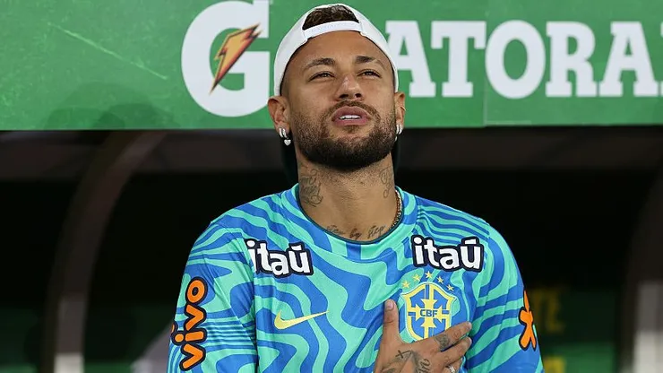 Neymar durante o amistoso contra o Panamá, no Maracanã - (Photo by Wagner Meier/Getty Images)