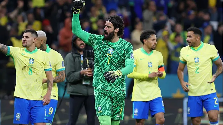 Alisson na Seleção.Foto: Ricardo Moreira/Getty Images
