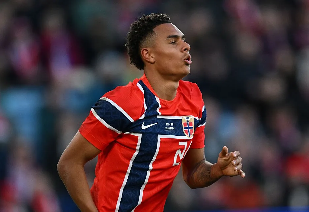 Camisa principal da Noruega. Foto: Stuart Franklin/Getty Images