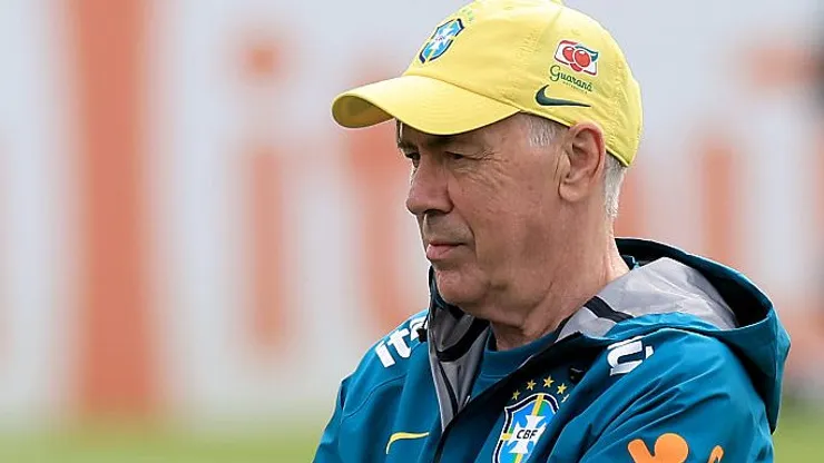 Ancelotti vai dirigir o Brasil na Copa 2026. Foto: Buda Mendes/Getty Images)