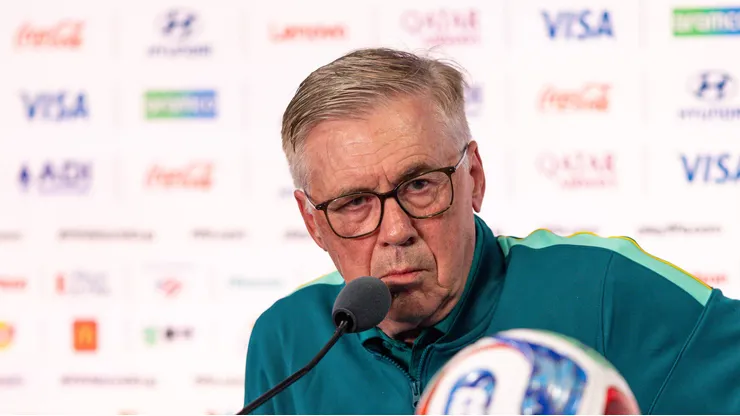Ancelotti durante coletiva em Nova York.