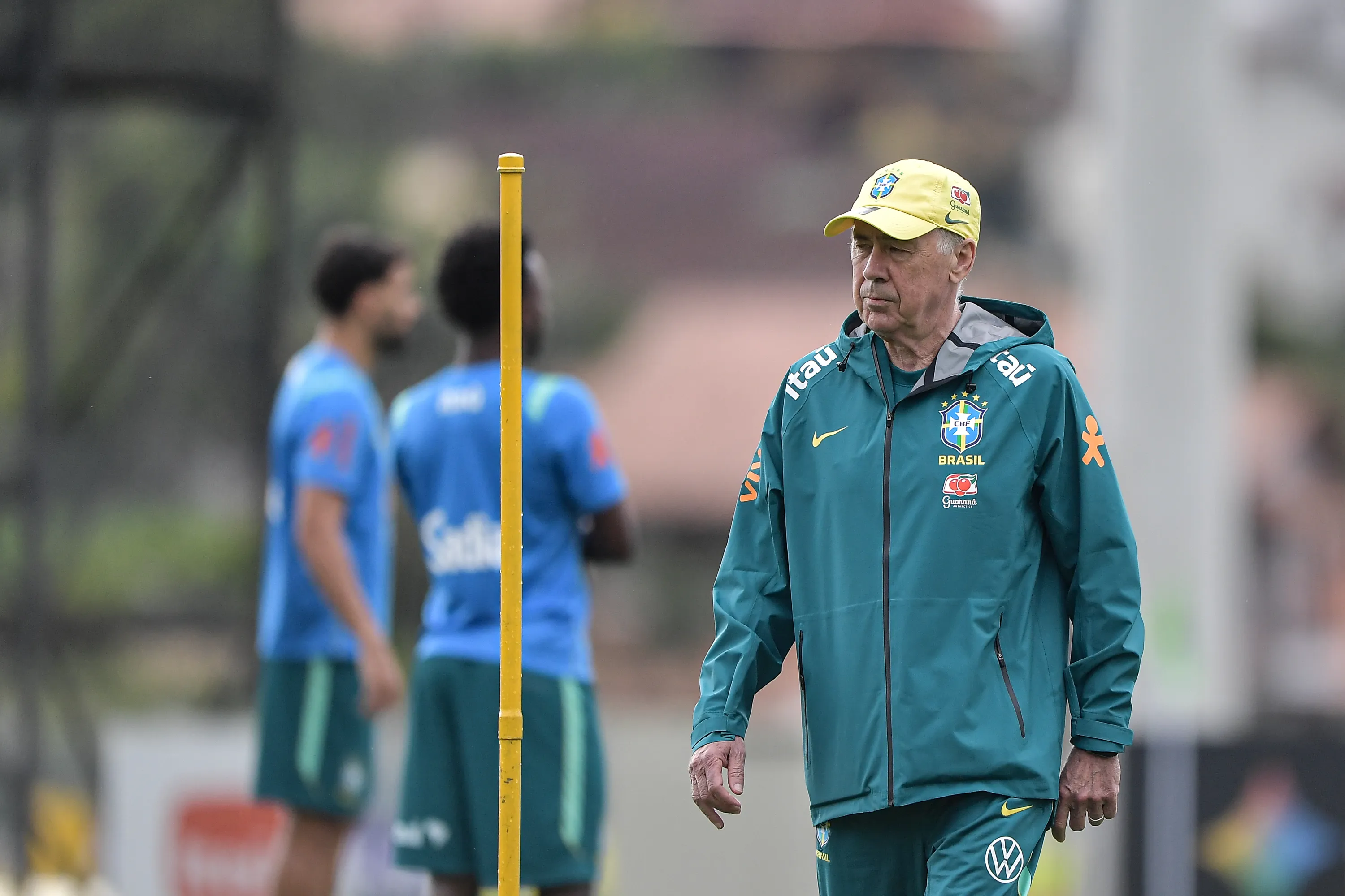 RJ – TERESOPOLIS – 29/05/2026 – BRASIL, TREINO – Carlo Ancelotti tecnico do Brasil durante treino no estadio Granja Comary. Foto: Thiago Ribeiro/AGIF