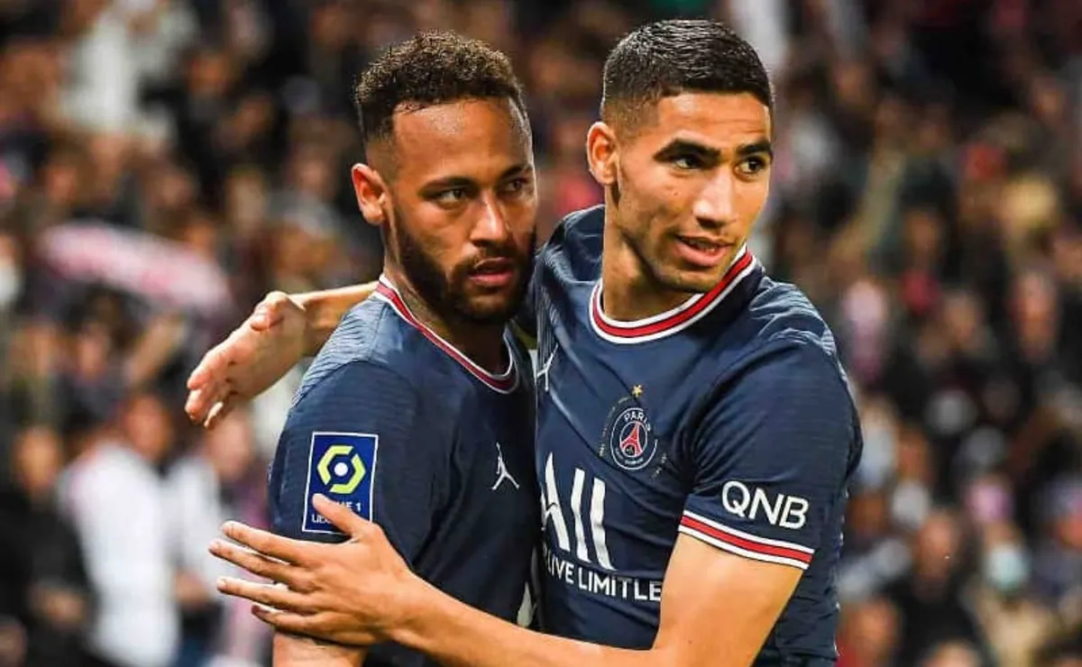 Hakimi demonstra carinho por Neymar, mas lamenta ausência do craque em Brasil x Marrocos