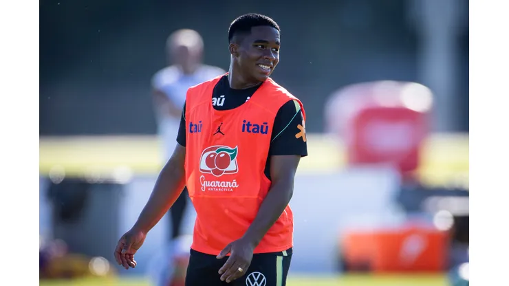Endrick em ação na Seleção - Foto: Ira L. Black/Getty Images
