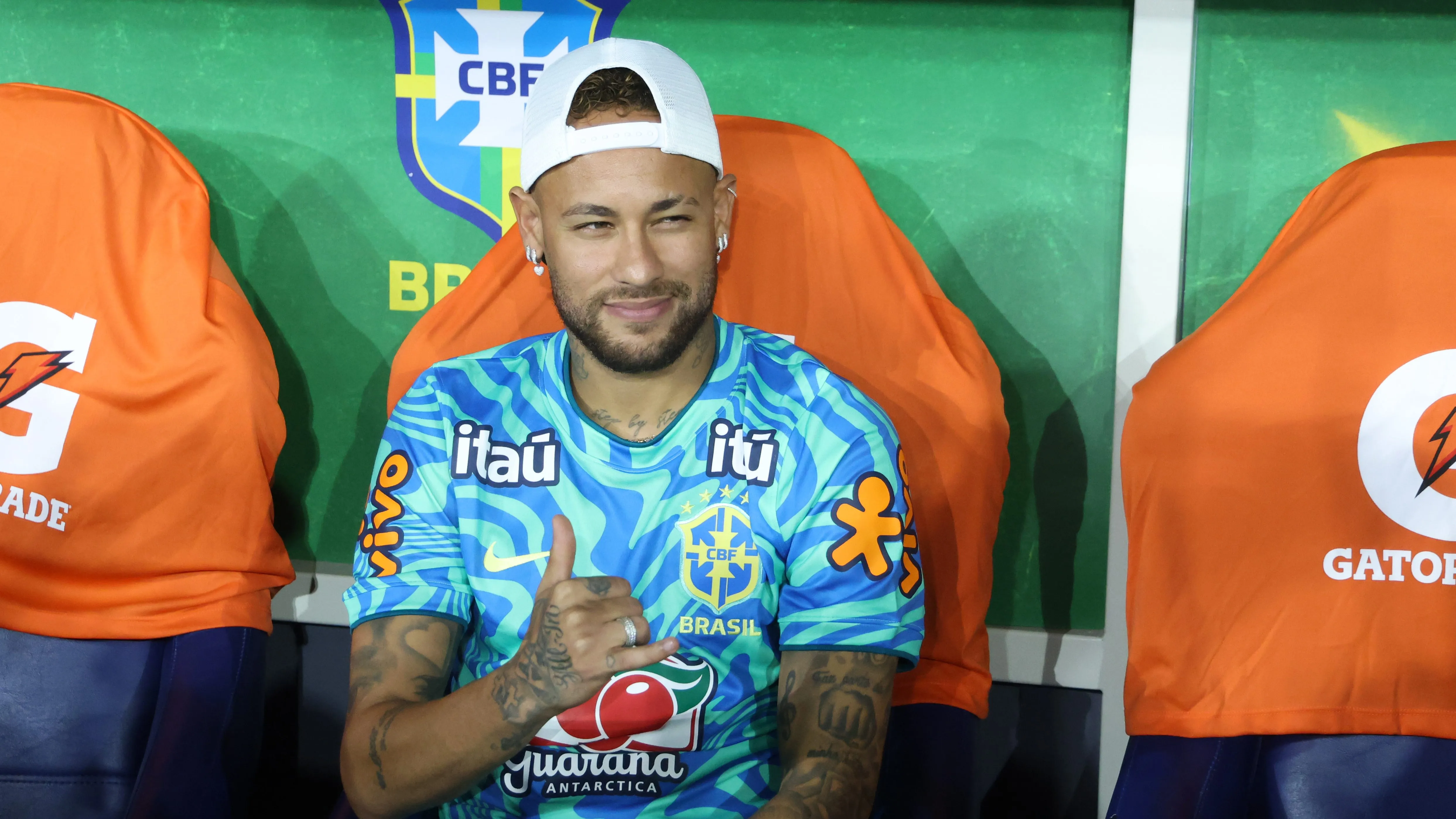 Neymar estará no banco contra o Marrocos. (Photo by Wagner Meier/Getty Images)