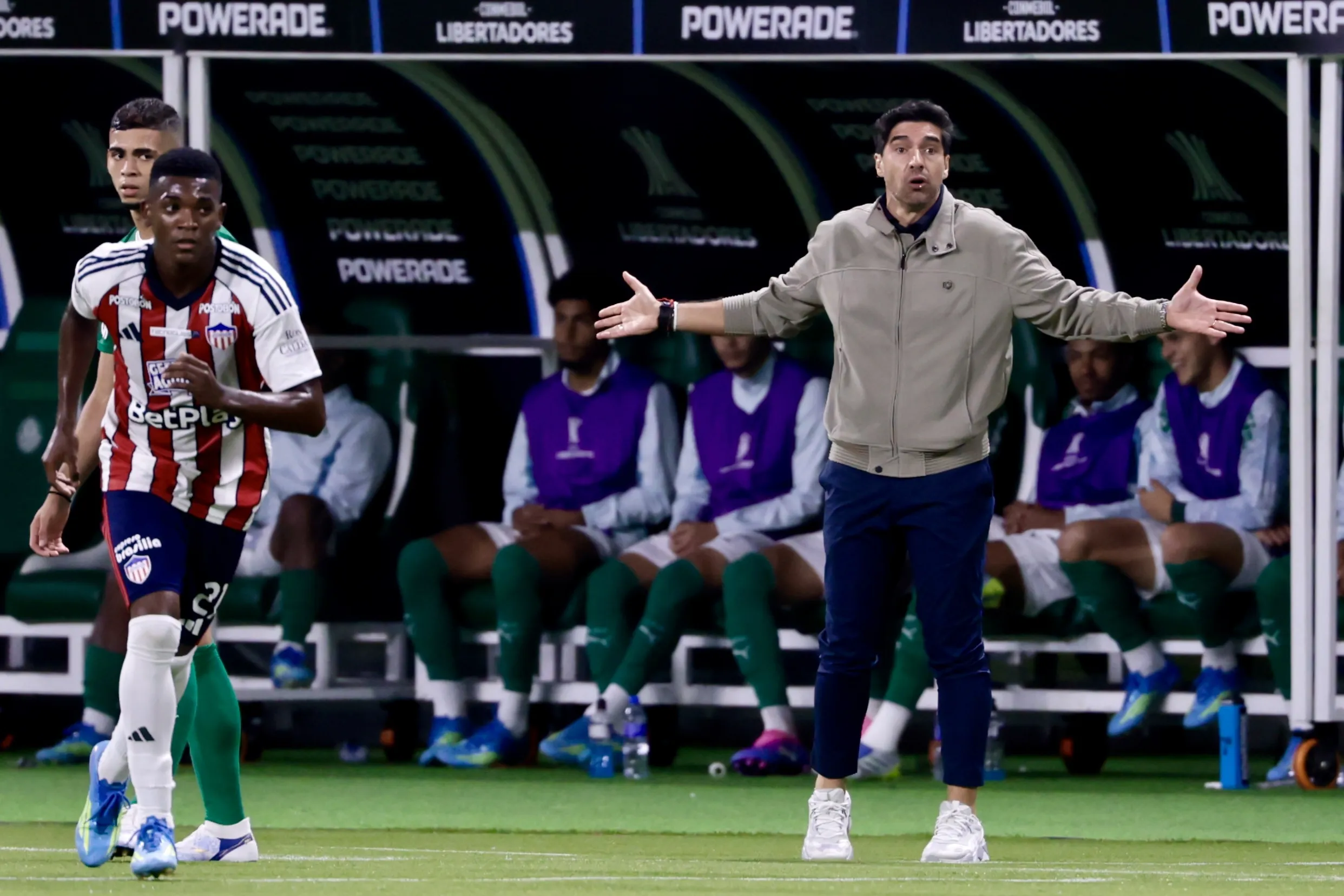 SP – SAO PAULO – 28/05/2026 – COPA LIBERTADORES 2026, PALMEIRAS X JUNIOR BARRANQUILLA – Abel Ferreira tecnico do Palmeiras durante partida contra o Junior Barranquilla no estadio Nubank Arena pelo campeonato Copa Libertadores 2026. Foto: Marcello Zambrana/AGIF