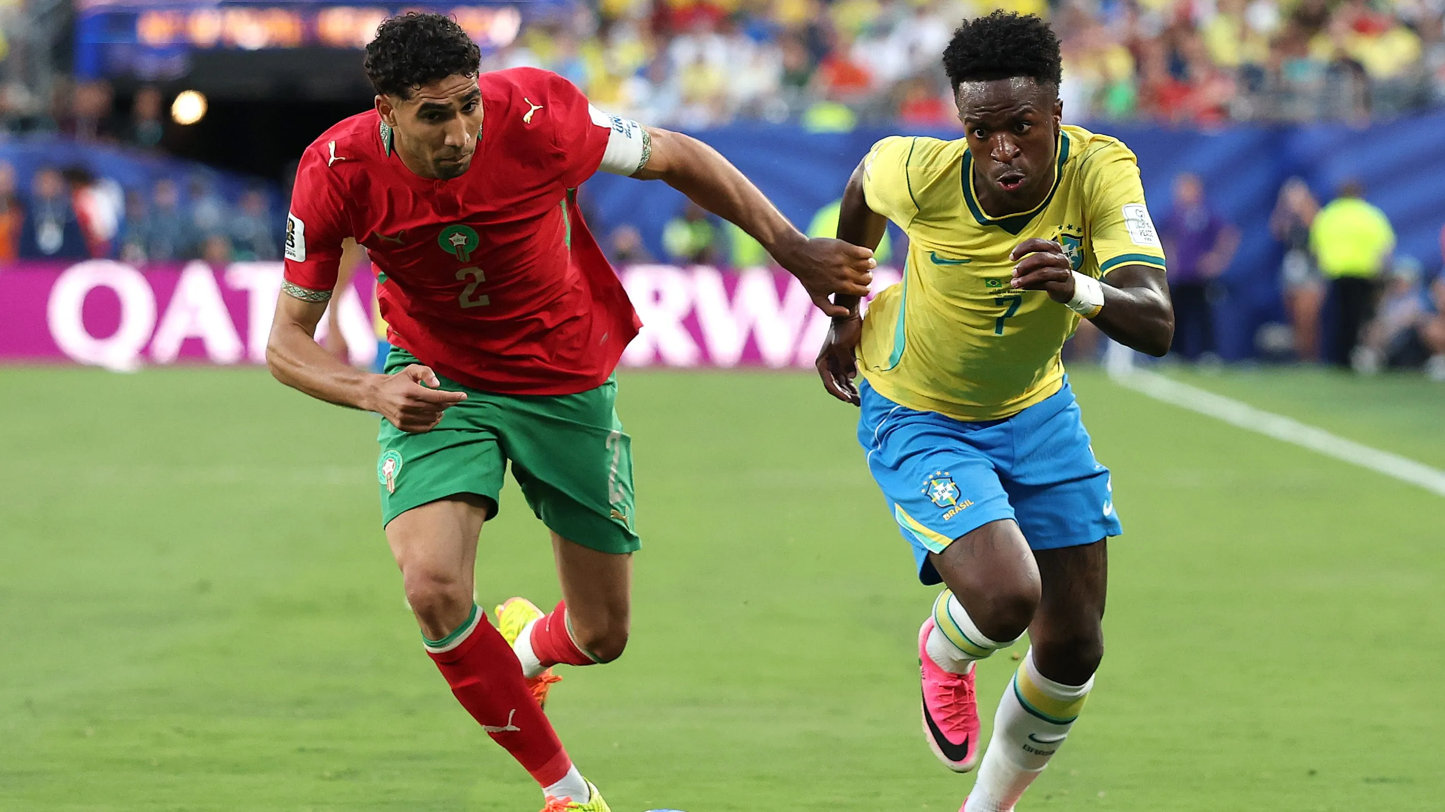 Jornalista argentino critica desempenho da Seleção Brasileira contra Marrocos. Foto: Darrian Traynor/Getty Images