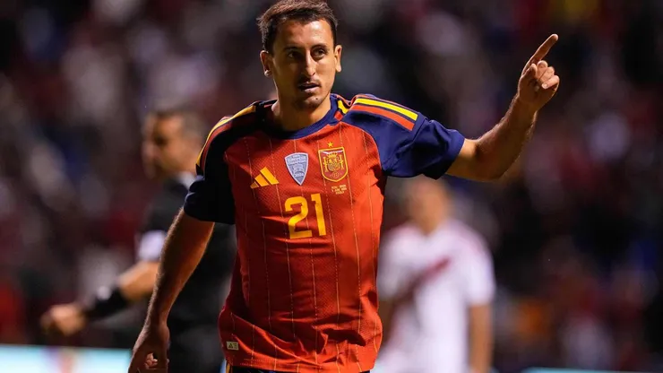 Mikel Oyarzabal é a principal referência ofensiva da Espanha na Copa. Crédito: Associated Press / Alamy