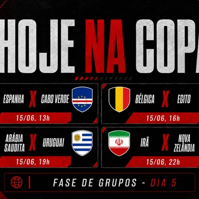 Espanha X Cabo Verde é o grande jogo de hoje na Copa