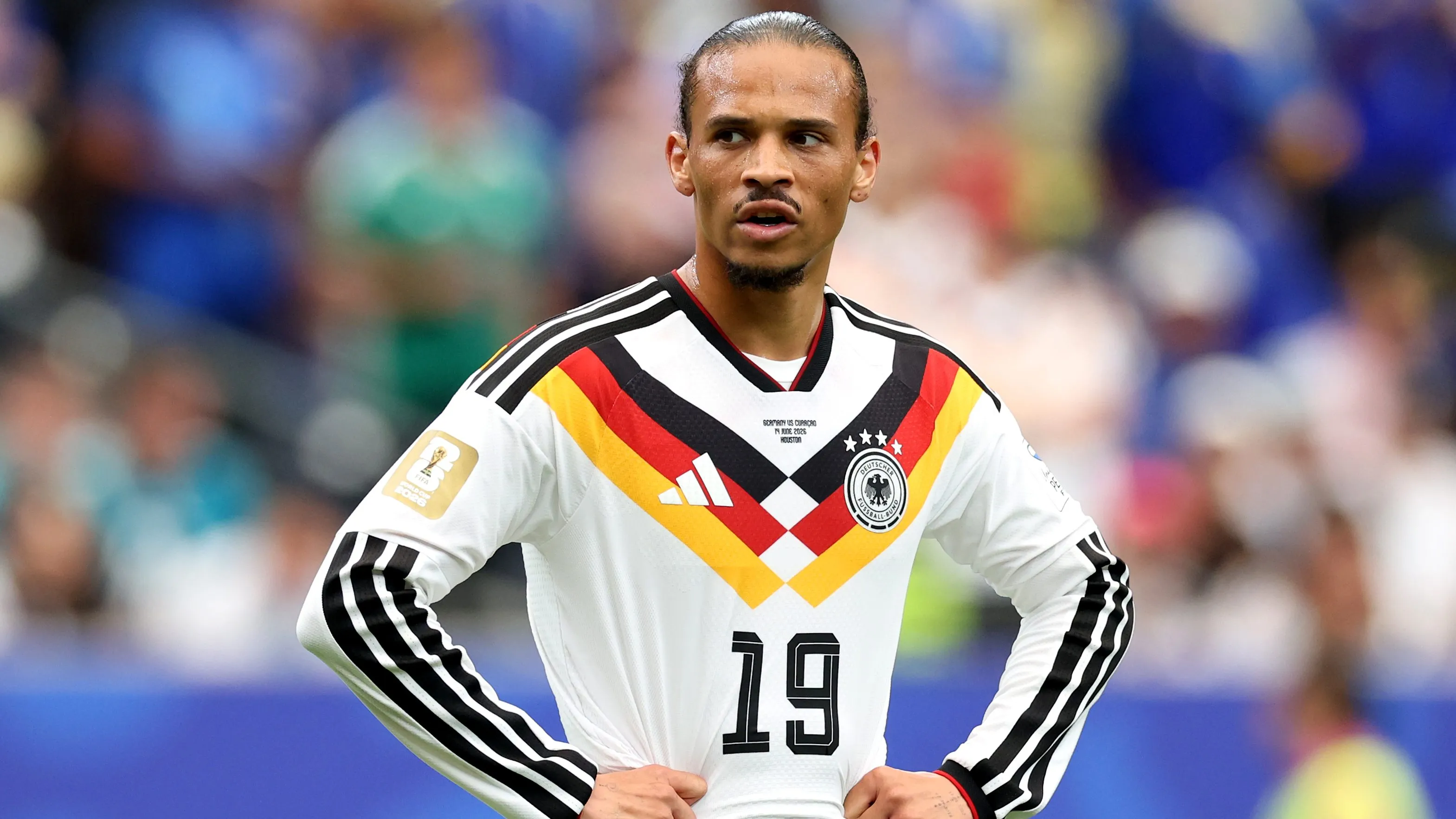 Leroy Sané em partida da Copa. (Photo by Alexander Hassenstein/Getty Images)