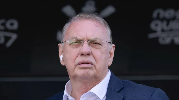 Osmar Stabile presidente do Corinthians durante partida contra o Vasco no estadio Arena Corinthians pelo campeonato Brasileiro A 2026. Foto: Ettore Chiereguini/AGIF