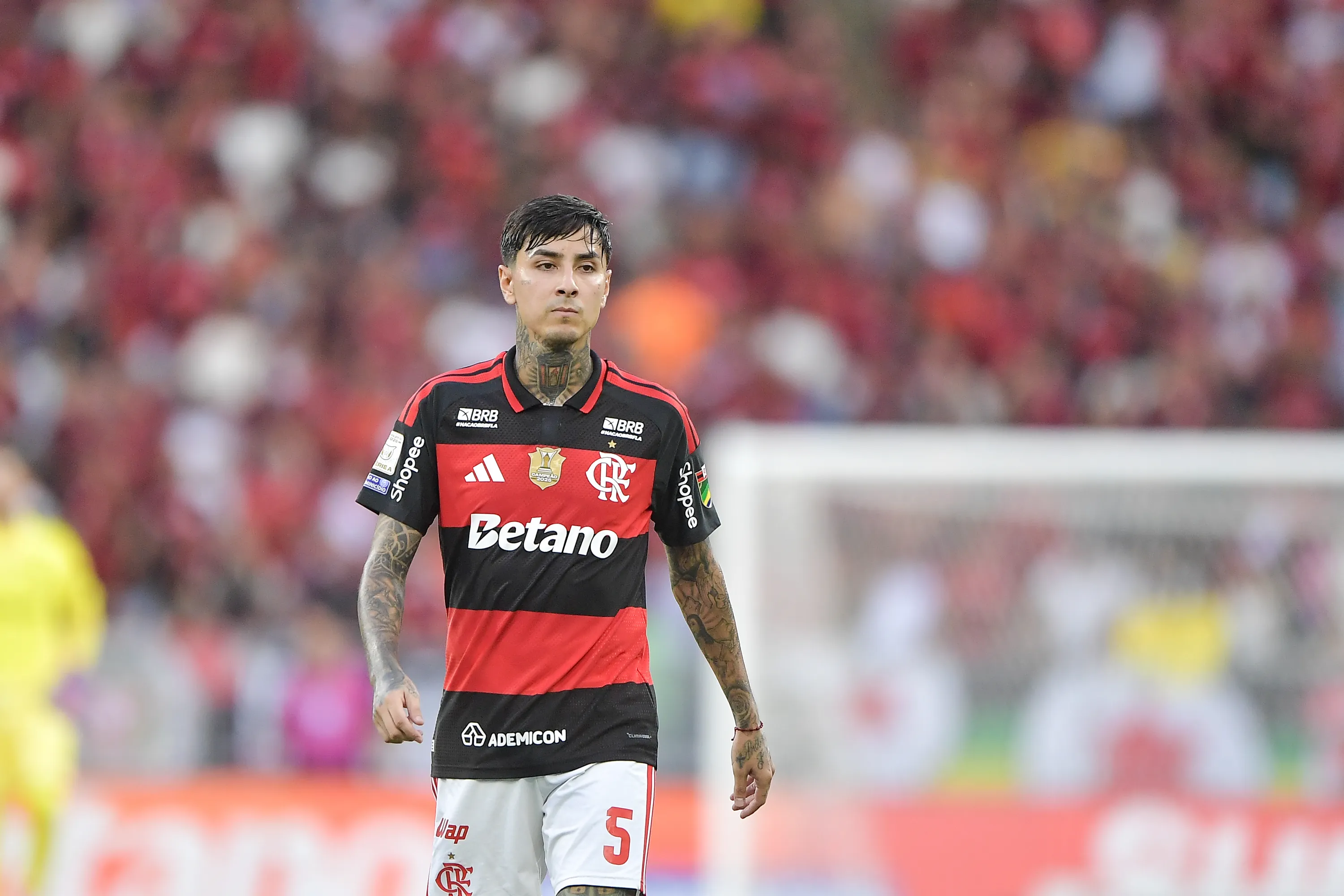 RJ – RIO DE JANEIRO – 30/05/2026 – BRASILEIRO A 2026, FLAMENGO X CORITIBA – Pulgar jogador do Flamengo durante partida contra o Coritiba no estadio Maracana pelo campeonato Brasileiro A 2026. Foto: Thiago Ribeiro/AGIF