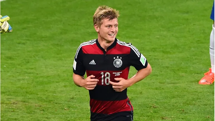 Kroos marcou dois gols no histórico 7 a 1 da Alemanha diante do Brasil (Photo by Jamie McDonald)