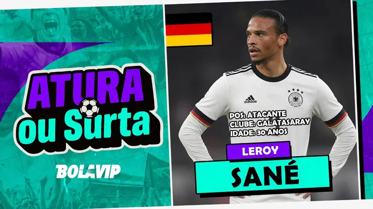 Atacante Leroy Sané atuando pela Copa do Mundo (Foto: Alexander Hassenstein/Getty Images)