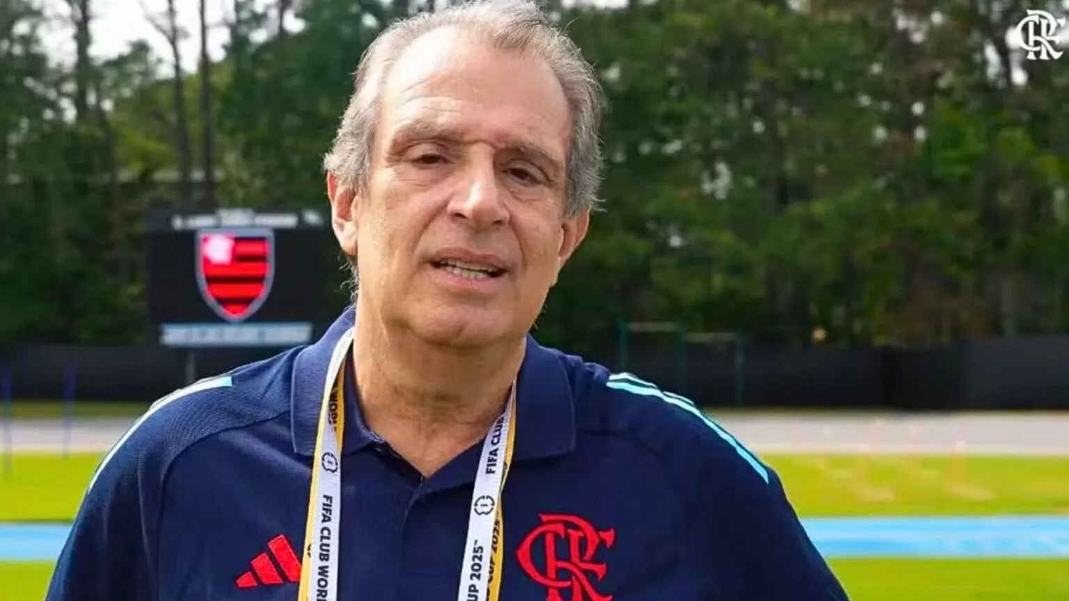 BAP. presidente do Mengão, expôs o que revoltou o Fla sobre a situação de Arrasca – Foto: FlaTV – Clube de Regatas do Flamengo