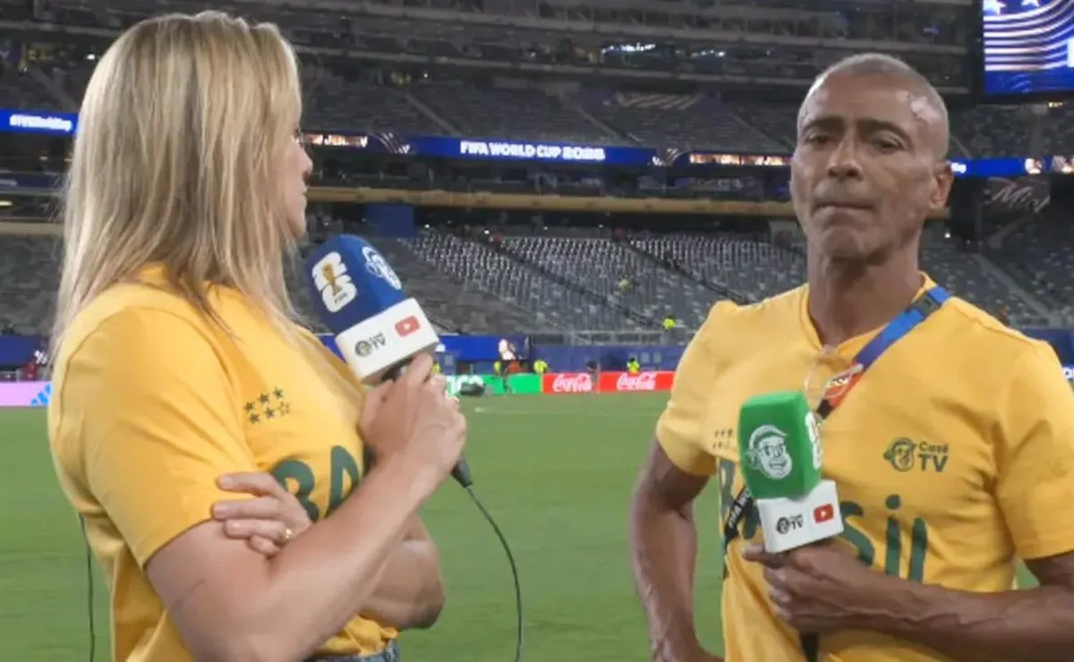 Romário decide se manifestar publicamente sobre polêmica com Fernanda Gentil após jogo do Brasil