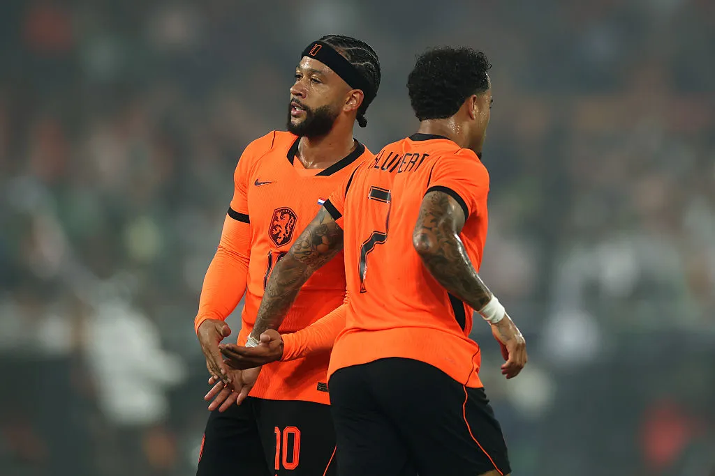 Memphis Depay durante amistoso pela Holanda. Foto: Dean Mouhtaropoulos/Getty Images