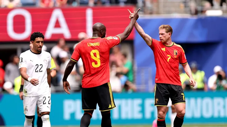 Bélgica e Egito em jogo da Copa do Mundo 2026.