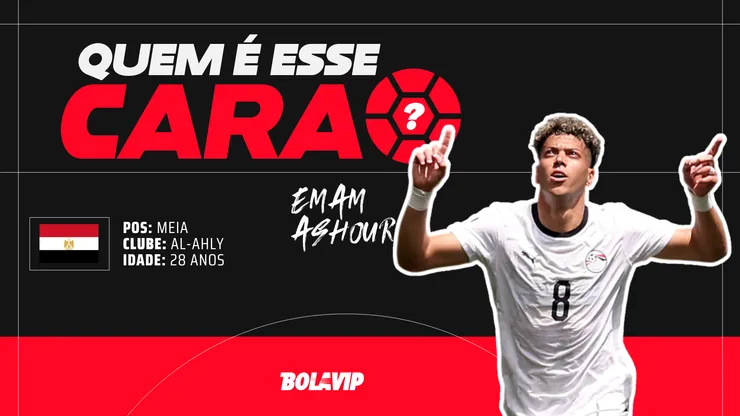 Emam Ashour pela seleção do Egito. Foto: Fran Santiago/Getty Images