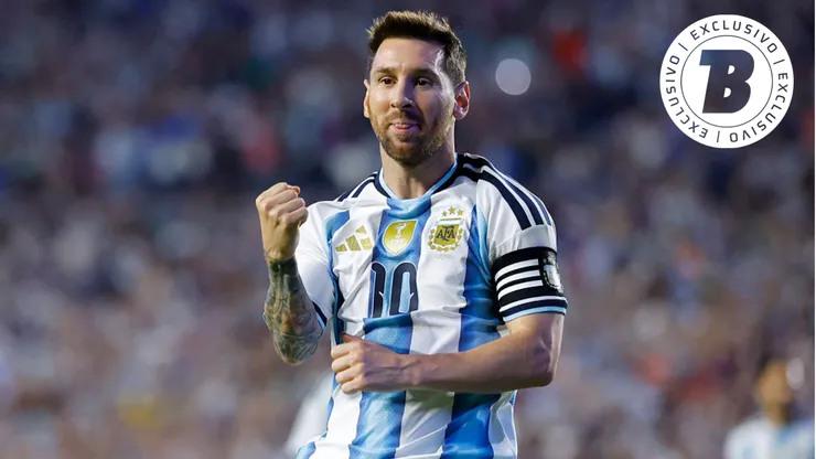 Messi comemora após marcar o segundo gol da Argentina durante o amistoso internacional contra a Islândia. (Photo by Todd Kirkland/Getty Images)