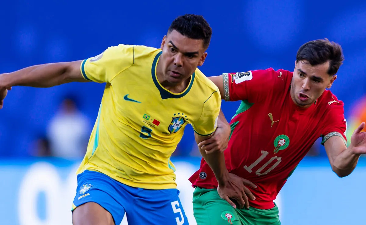 Atuação de Casemiro em Brasil x Marrocos tem dados físicos preocupantes expostos