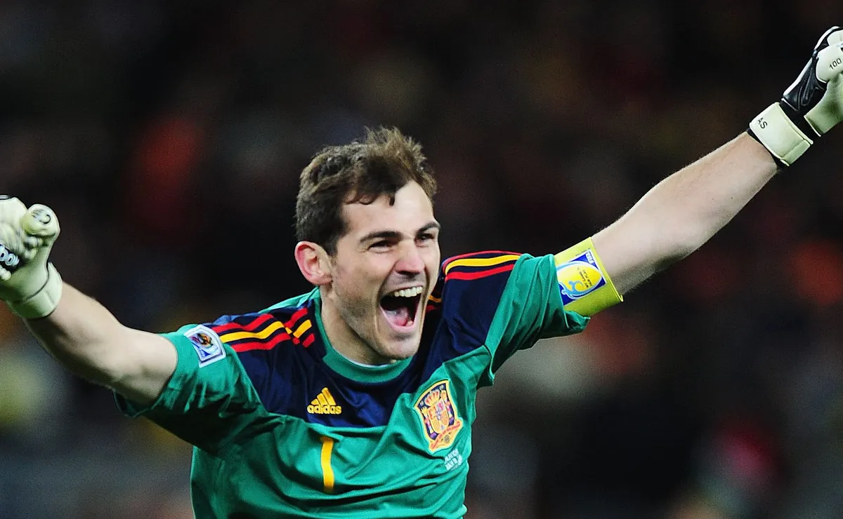 Iker Casillas eternizou seu nome como guardião da Espanha campeã do mundo na África do Sul