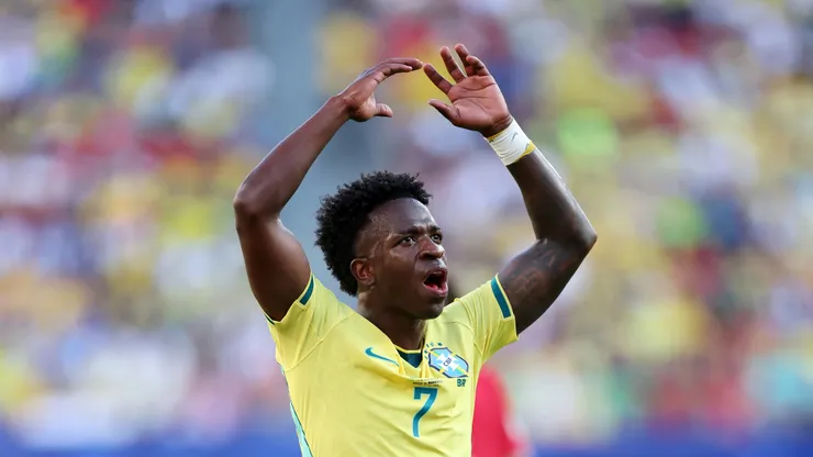 Vinícius Jr chegou a 50 jogos pelo Brasil. Foto: Dan Mullan/Getty Images