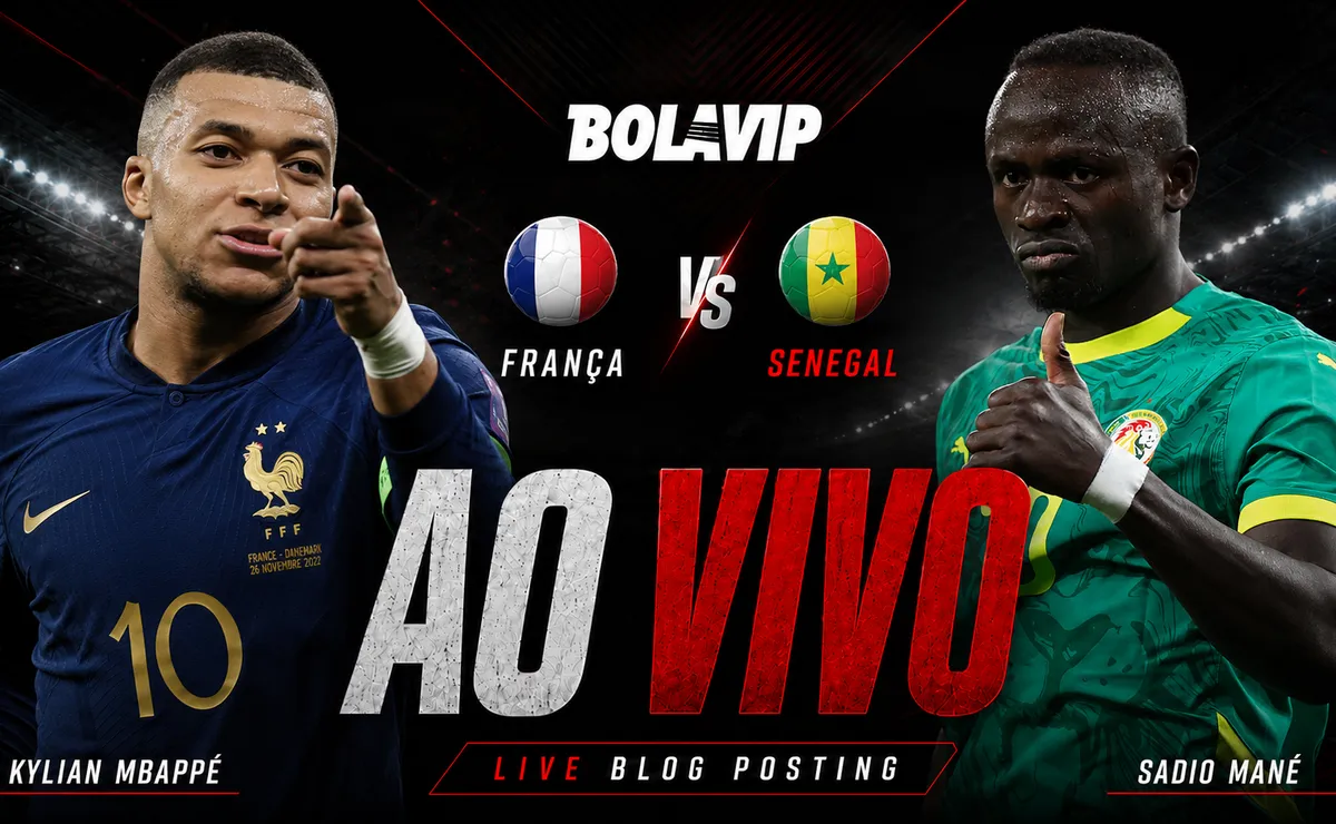 França x Senegal AO VIVO – Pré-Jogo rolando pela Copa do Mundo