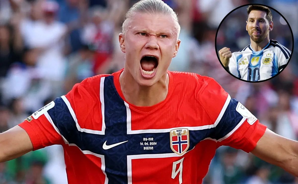 Haaland tem reação inusitada após hat-trick de Messi em Argentina x Argélia: “Ele é louco”