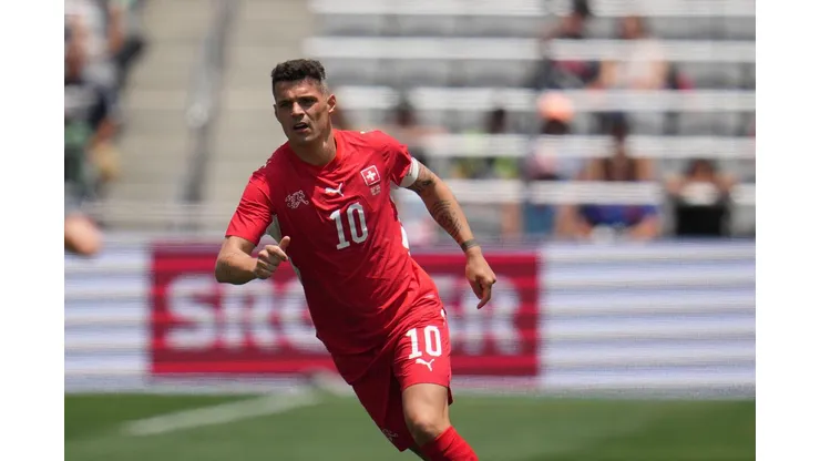 Granit Xhaka, da Suíça | Crédito: Associated Press / Alamy Stock Photo