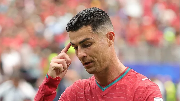 HOUSTON, TEXAS - JUNE 17: Cristiano Ronaldo #7 of Portugal walks off the pitch after the 1-1 draw during the FIFA World Cup 2026 Group K match between Portugal and Congo DR at Houston Stadium on June 17, 2026 in Houston, Texas. (Photo by Alex Slitz/Getty Images)