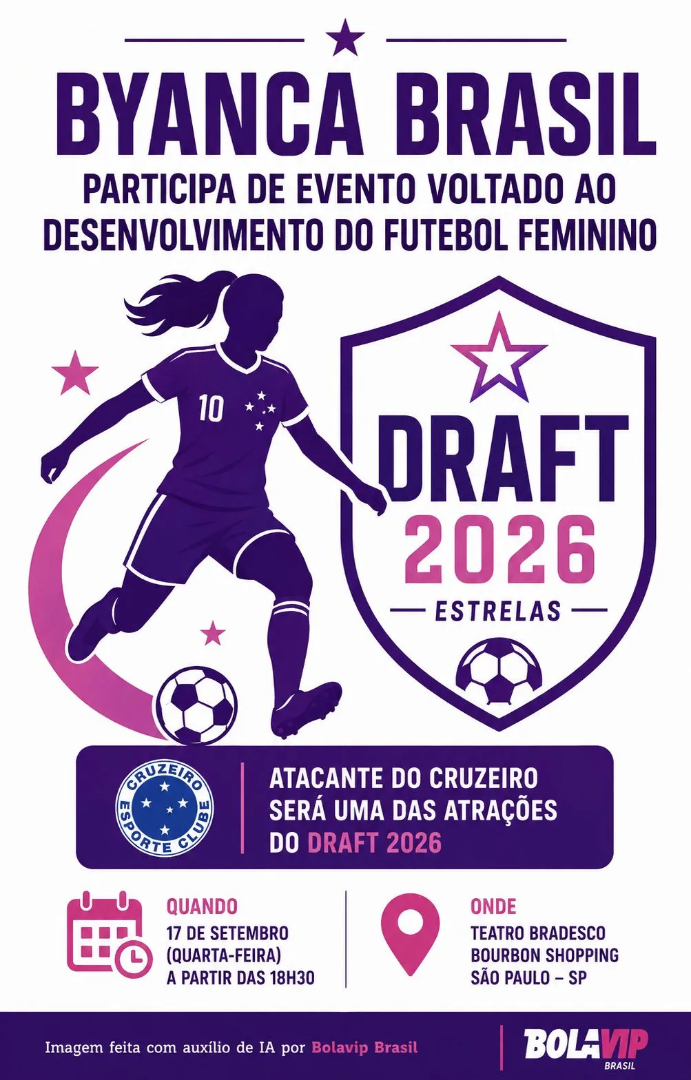 Infográfico gerado por Inteligência Artificial/Bolavip Brasil