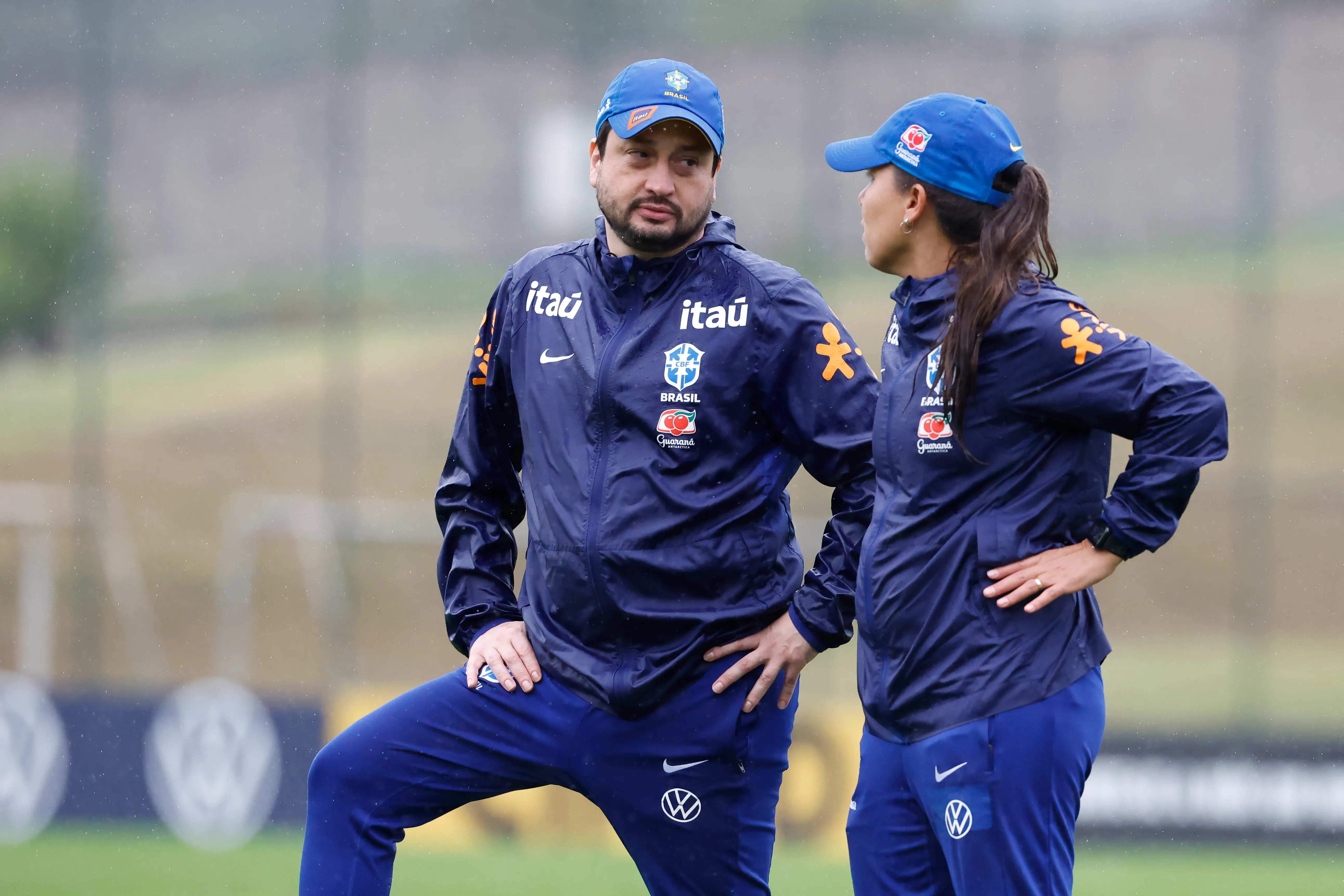 Arthur Elias e Camilla Orlando em Itu. Foto: Luciana Vermell/CBF