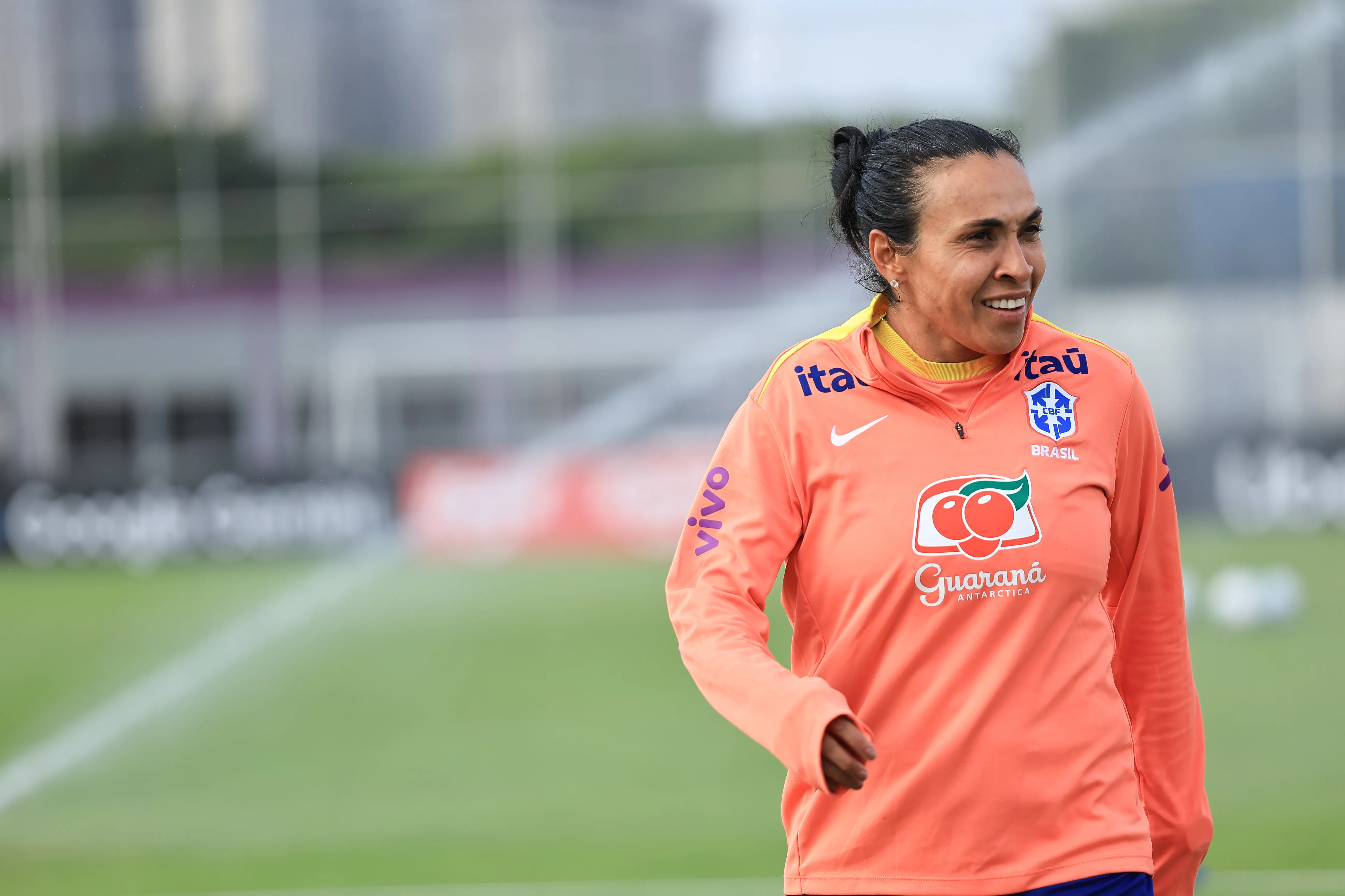 Marta durante Data FIFA. Foto: Lívia Villas Boas/CBF