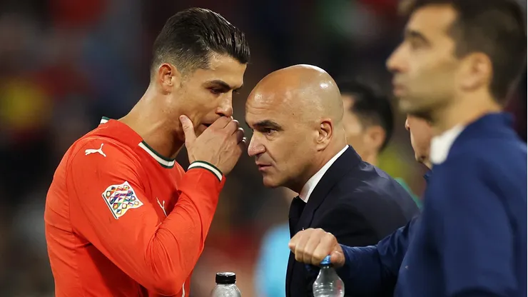 Roberto Martínez e Cristiano Ronaldo em Portugal - Foto: Lars Baron/Getty Images