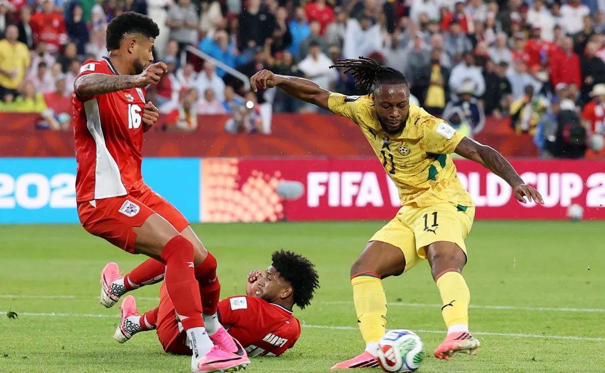 Gana marca nos acréscimos e vence Panamá com gol de Caleb Yirenkyi na Copa do Mundo