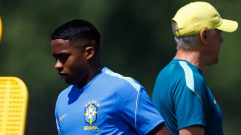Ancelotti observa Endrick como titular em treino do Brasil