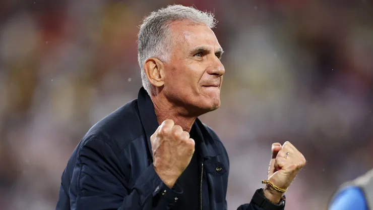Carlos Queiroz comemora vitória de sua equipe em Gana x Panamá. (Photo by Darrian Traynor/Getty Images)