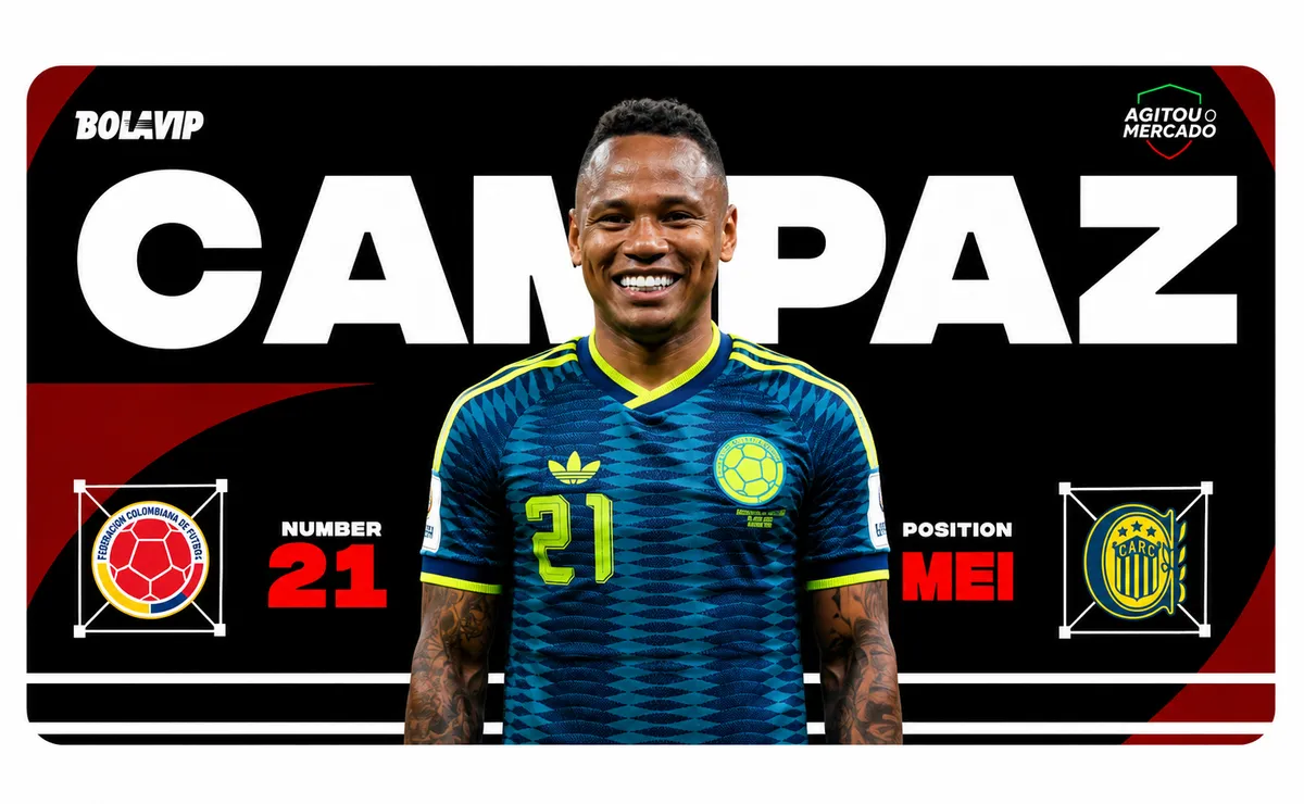 Colômbia vê valor de Campaz disparar após gol na Copa e contrato curto liga alerta no Rosario Central