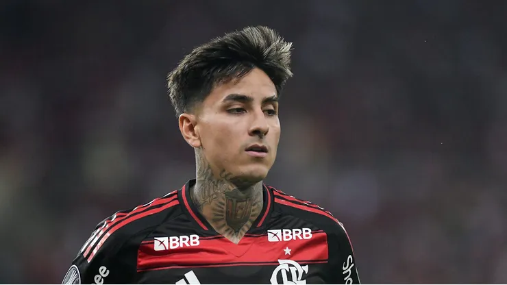 - Pulgar jogador do Flamengo durante partida contra o Cordoba no estadio Maracana pelo campeonato Copa Libertadores