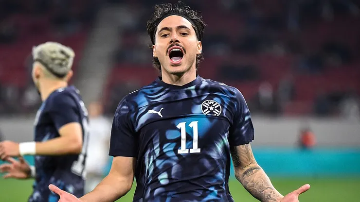 Maurício marcou em sua primeira partida pelo Paraguai na Copa do Mundo. Foto: Milos Bicanski/Getty Images